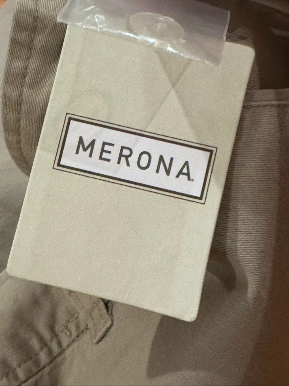 Merona Taupe Flat Front Women's Skirt - Picture 4 of 4